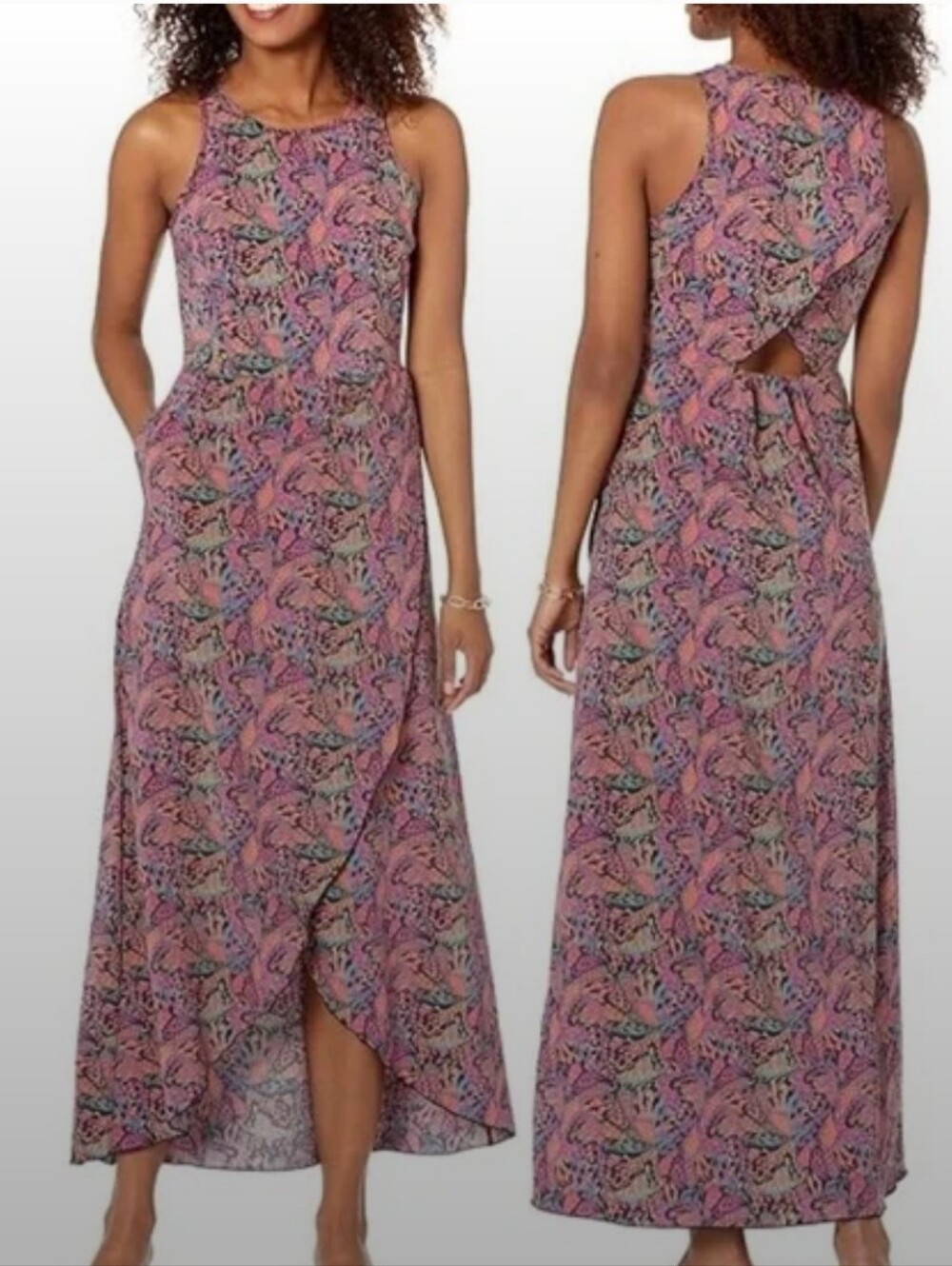 Toad & Co Sunkissed Maxi Dress Butterfly Size Small